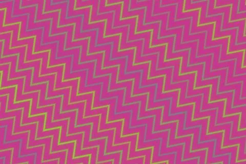 Colorful zigzag pattern with pink and yellow shades Illustrazione stock