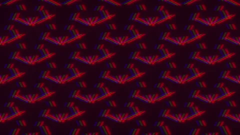 Colorful zigzag pattern of red and blue lines Stock-Footage 289233913