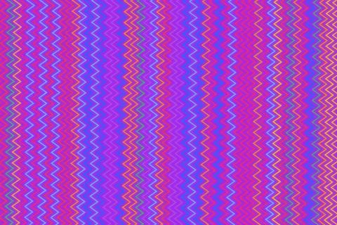 Colorful zigzag pattern with vibrant pink purple and blue 库存插图