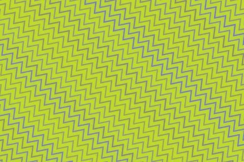 Colorful zigzag pattern in yellow and purple on fabric Stock Photos