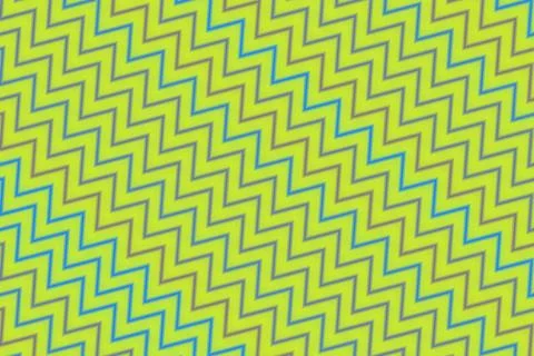 Colorful zigzag pattern in yellow green and blue Stock Illustration