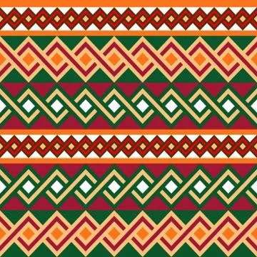 Colorful zigzag seamless pattern Stock Illustration