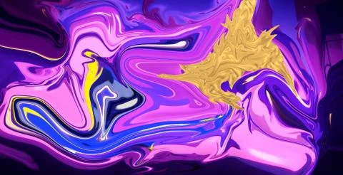 Colorfull abstract liquid paint effect high resolution texture background Illustrazione stock