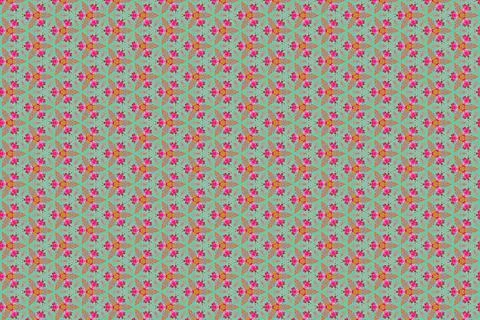Colorfull abstract pattern that looks like flowers, created from a macro phot Stock Illustration