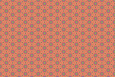Colorfull abstract pattern that looks like flowers, created from a macro phot Stock Illustration