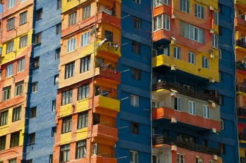 Colorfull baracks Foto stock