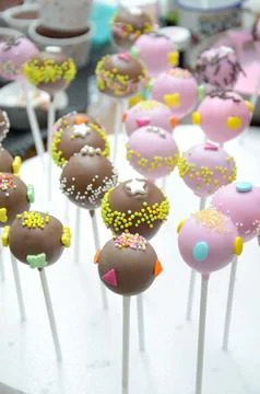Colorfull cakepop Stock Photos
