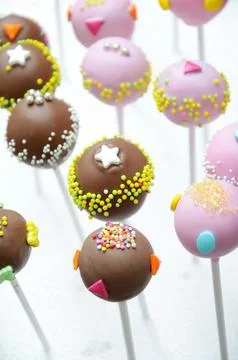Colorfull cakepop Stock Photos