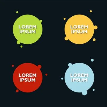 Colorfull cirle shape Stock Illustration