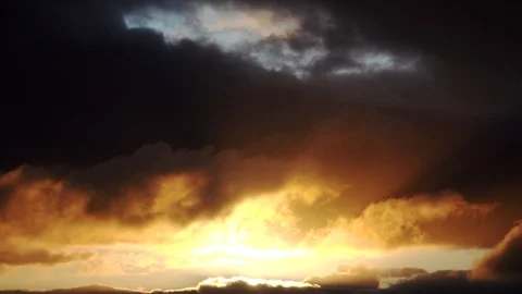 Colorfull clouds at sunrise Stock Footage 122240638