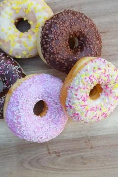 Colorfull donuts Stock Photos