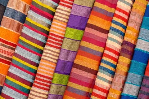 Colorfull fabric Stock Photos