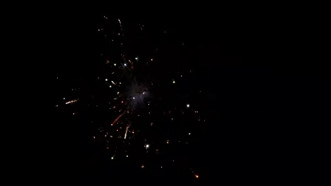 Colorfull Fireworks In Night Background Stock-Footage 294279685