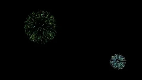Colorfull fireworks at night Stock Footage 120511606
