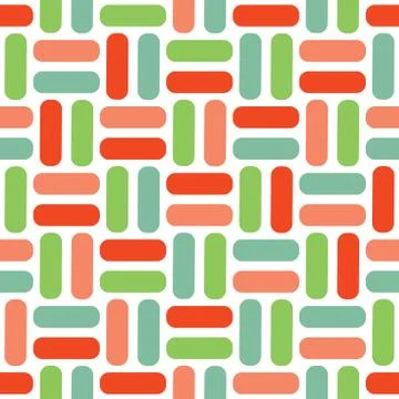 Colorfull geometric vector pattern in retro style, modern stylish texture Stock Illustration