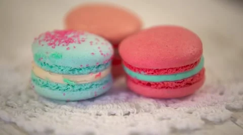 Colorfull macaron Stock Footage 63512422