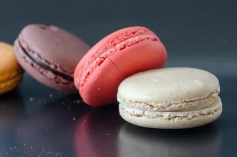 Colorfull macaroons Stock Photos