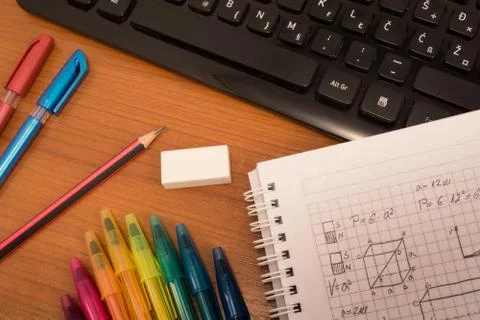 Colorfull mathematics Stock Photos