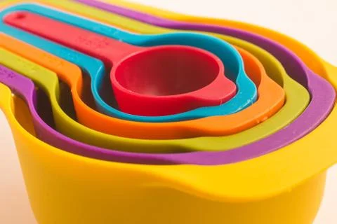 Colorfull Measuring Cup Stock Photos
