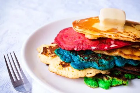 Colorfull pancake Stock Photos