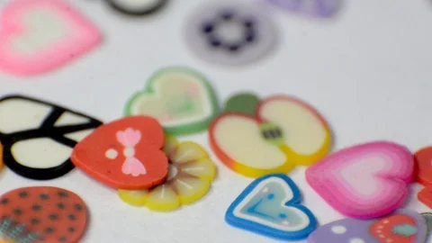 Colorfull particles falling down Stock Footage 98545851