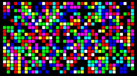 Colorfull pixels Stock Footage 34344535