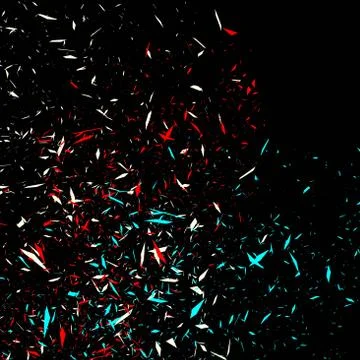 Colorfull sequins, dark background, seamless pattern, vector illustration. Stock Illustration