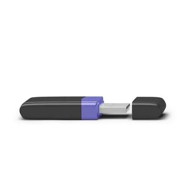 Colorfull small flash drive lying on white background suitable for device d.. 写真素材