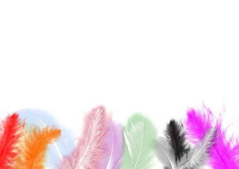Colorfully Feathers Background - High Resolution Foto stock