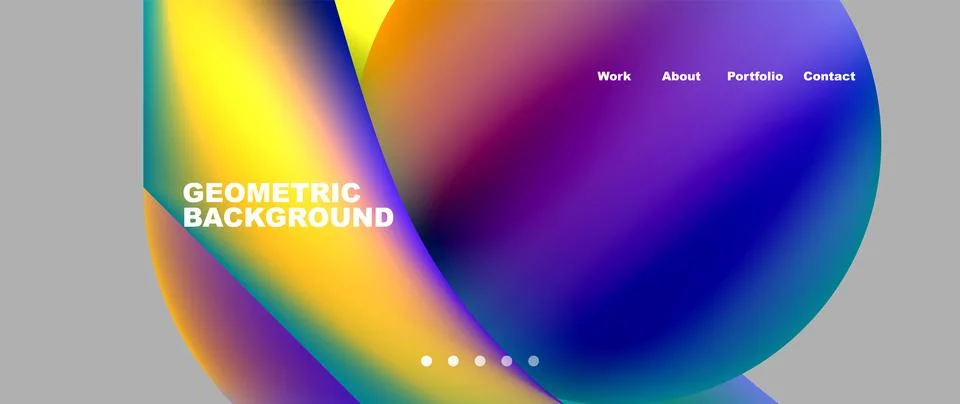Colorfulness with a rainbow sphere on a gray backdrop Stock Illustration