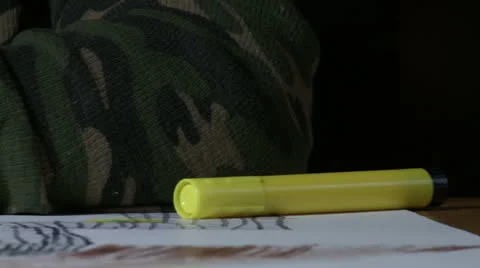 Coloring 04 R-L ECU hands Stock Footage 25679568