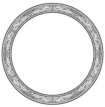 Coloring for adults, a circle with patterns around the perimeter in the Japan 스톡 일러스트