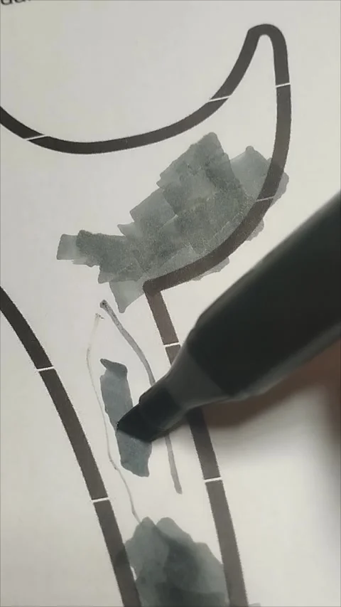 Coloring Arabic numbers is two Stock Footage 297653666