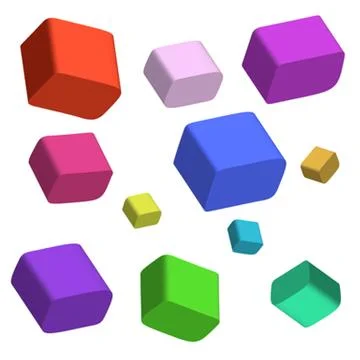 Coloring background with square blocks Illustrazione stock