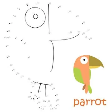 Coloring book and dot to dot game Stock Illustration