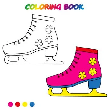 Coloring book.  Coloring  page to educate preschool kids .  Game for preschoo Stock Illustration