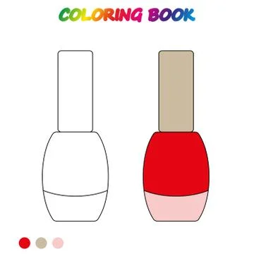 Coloring book.  Coloring  page to educate preschool kids .  Game for preschoo Stock Illustration