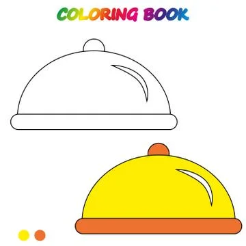Coloring book.  Coloring  page to educate preschool kids .  Game for preschoo Stock Illustration