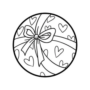 Coloring book, Gift Stock Illustration