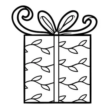 Coloring book, Gift Stock Illustration