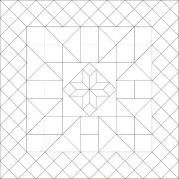Coloring book for kids. Geometric pattern. Vector. Illustrazione stock