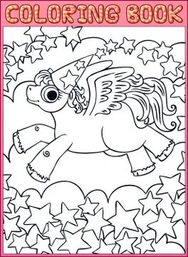 Coloring book page Stock Illustration