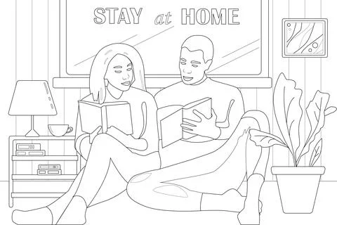 Coloring book page Stock Illustration