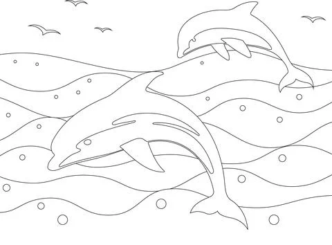Coloring book page Stock Illustration