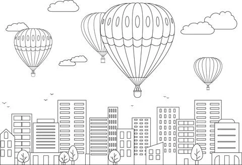 Coloring book page Stock Illustration