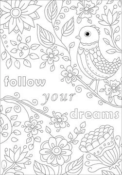 Coloring book page Stock Illustration