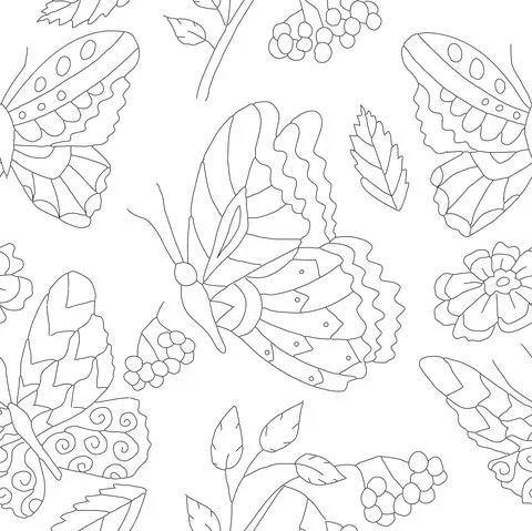 Coloring book page Stock Illustration