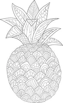 Coloring book page Stock Illustration