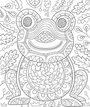 Coloring book page Stock Illustration