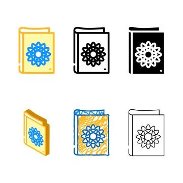 Coloring for children color icon vector minimal Stock Illustration